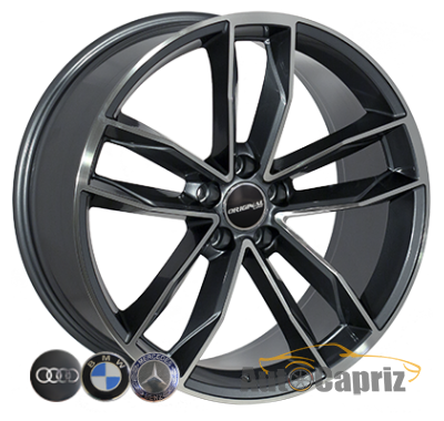 Диски Replica Audi BK5232 GP R20 W9.0 PCD5x112 ET25 DIA66.6  